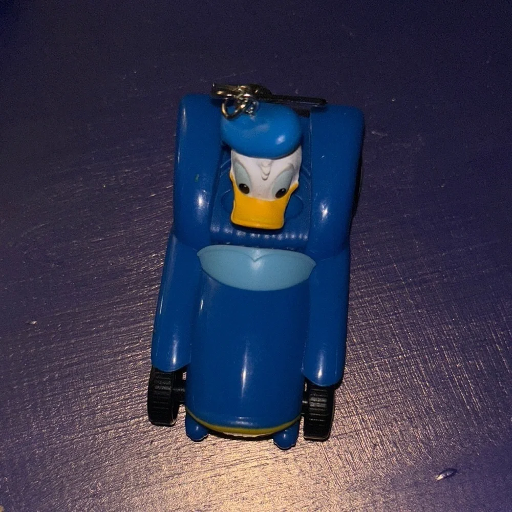 Blue Donald Duck Cartoon Car Keychain Toy